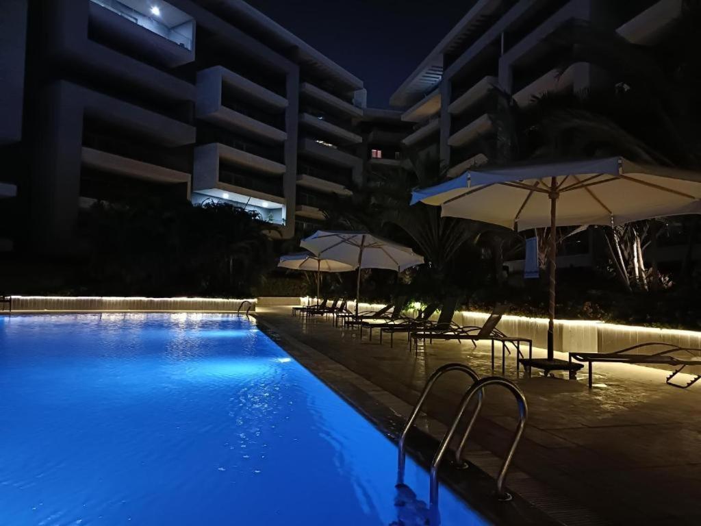 Parkside Boutique 3 Bbr Serviced Apartment - Ocean Blue - Near Airport Káhira Exteriér fotografie
